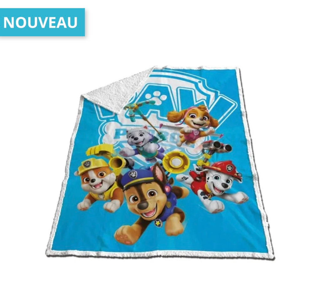 Couverture sherpa pat patrouille