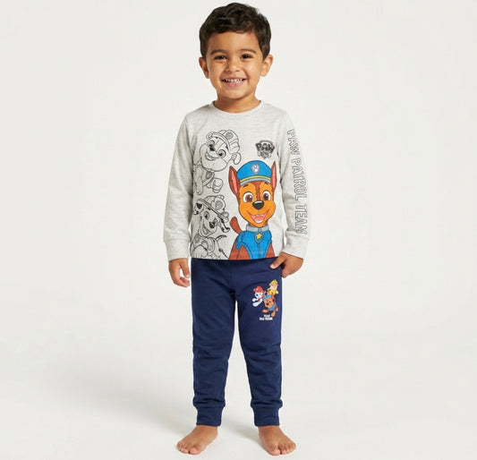 Pyjama pat patrouille bleu et blanc coton