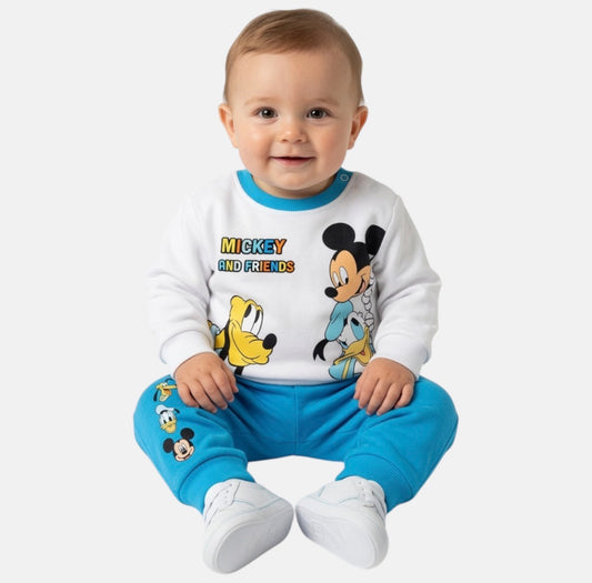 Ensemble Mickey blanc et bleu