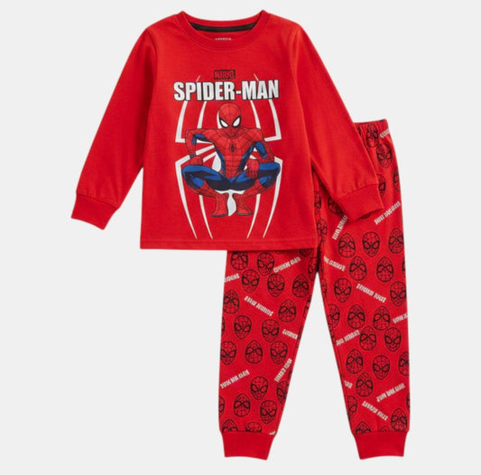 Pyjama Spider Man rouge coton