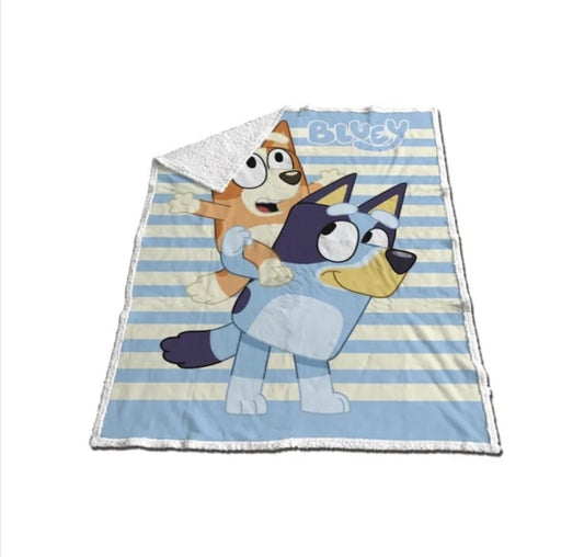 Couverture sherpa bluey