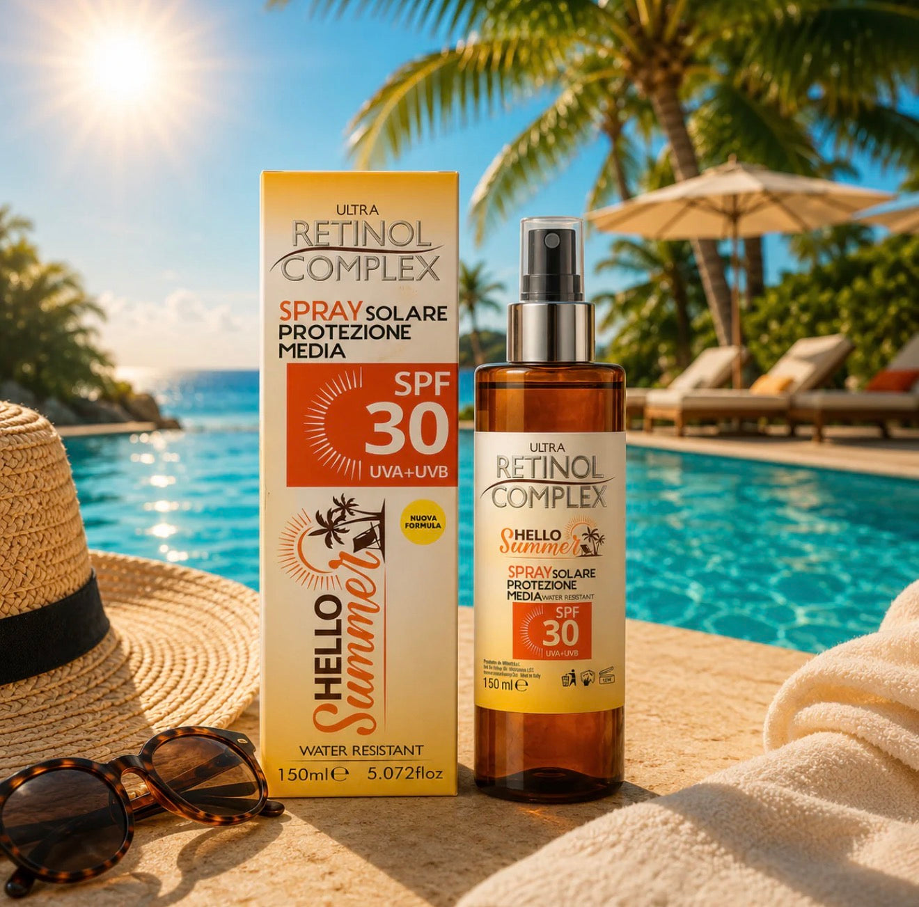 Disponible en précommande Spray Solaire SPF 30 Retinol Complex - 150ml