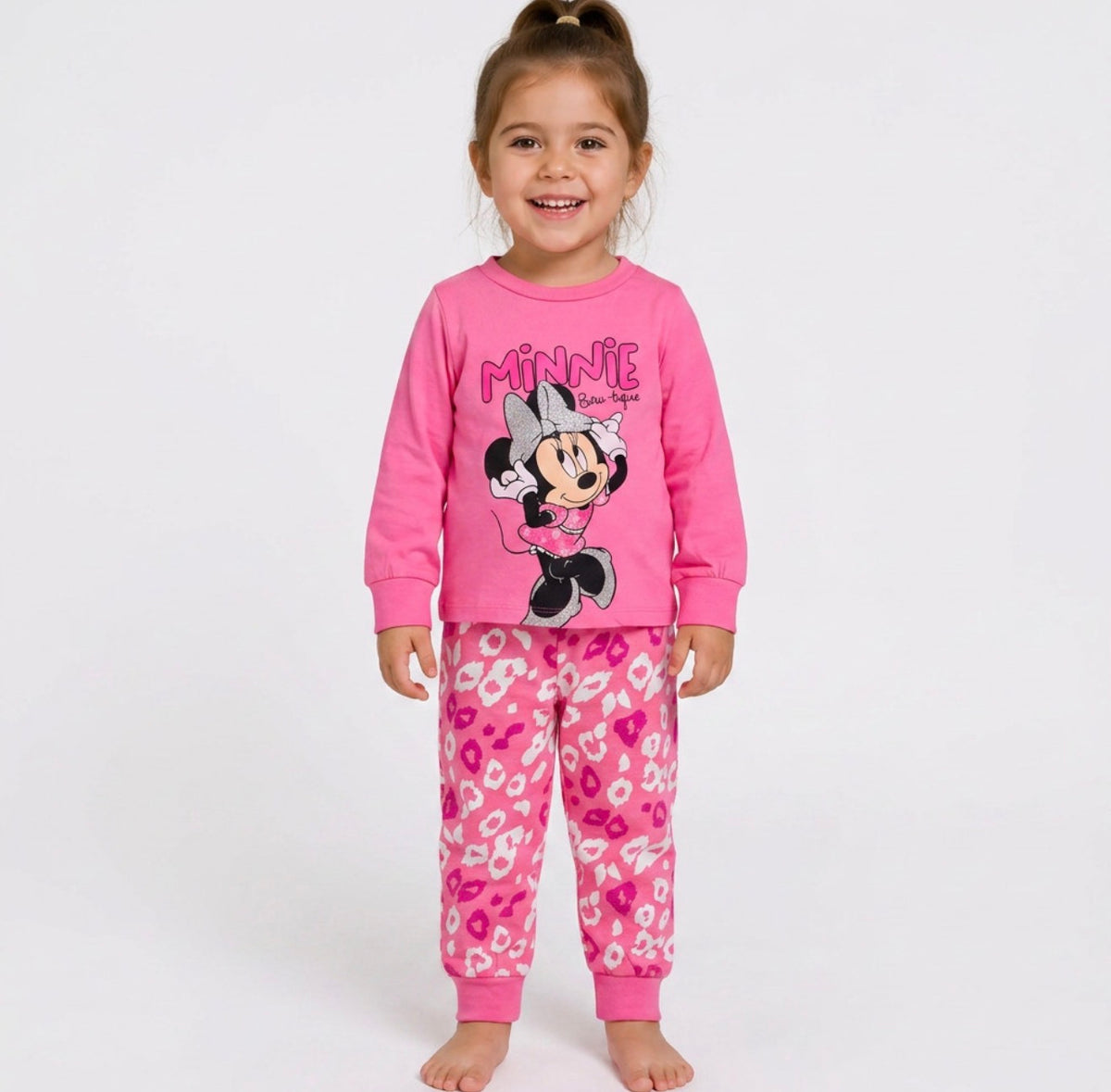 Pyjama Minnie rose coton