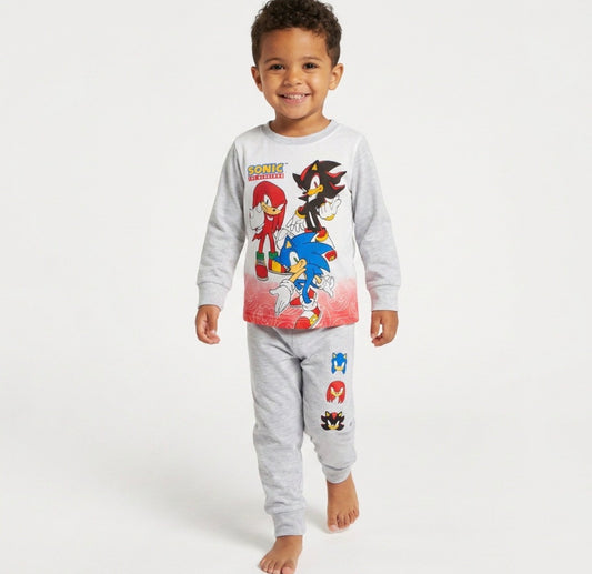 Pyjama Sonic gris coton