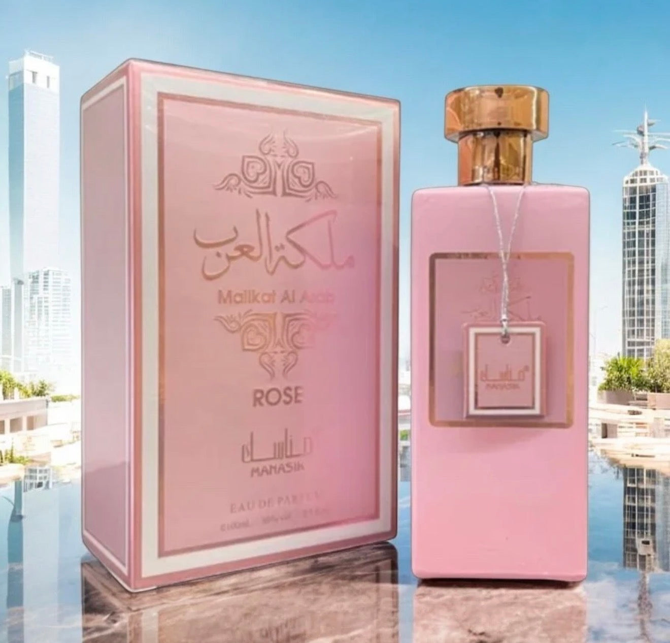 Eau De Parfum Malikat Al Arab Rose Pour Femme 100 ML - Manasik