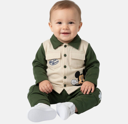 Ensemble Mickey kaki