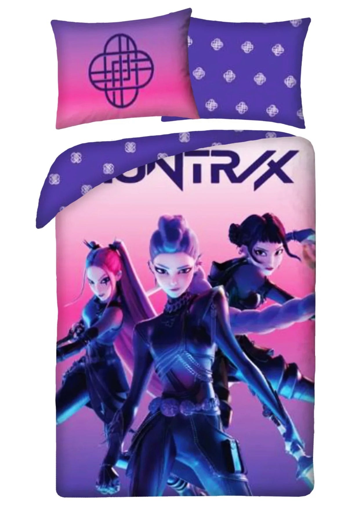 Disponible en précommande  Parure de lit K-pop Demon Hunters Warriors 140×200cm, 70×90 cm
