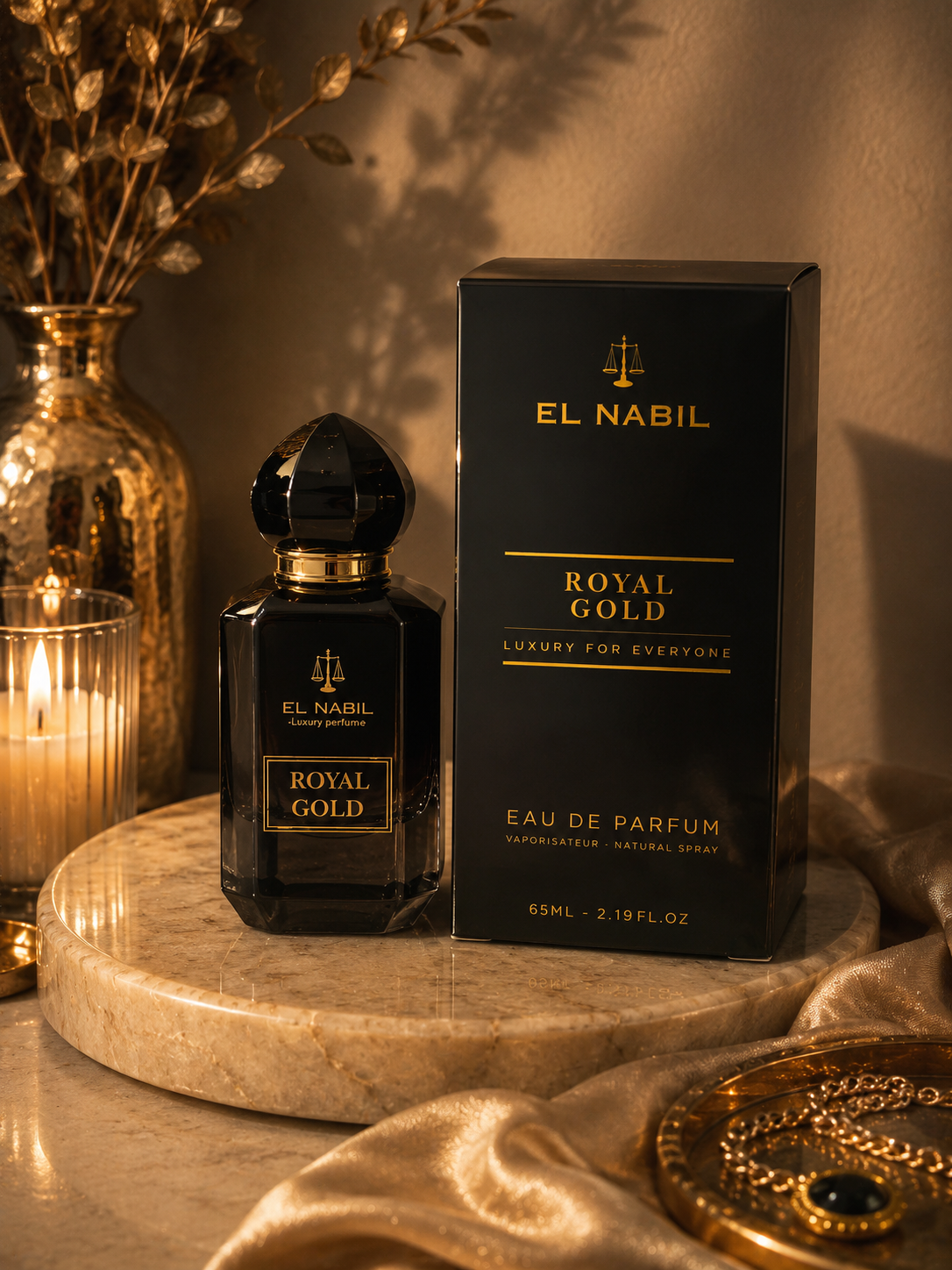 Parfum Royal Gold El Nabil homme 65ml