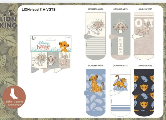 Chaussettes roi lion