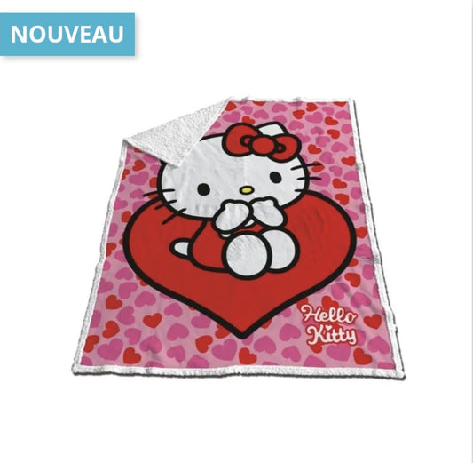 Couverture sherpa hello kitty