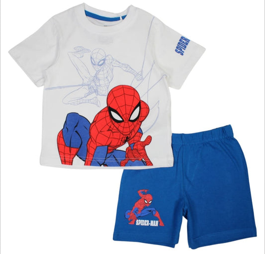 Ensemble spider man bleu